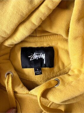 Stussy Yellow Pullover Hoodie